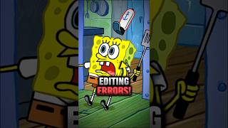 Did You Spot These SpongeBob Editing Disasters 🤪 spongebob mistakes shorts [upl. by Sheeran317]