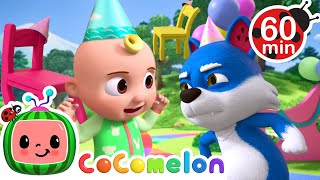 Animals Musical Chairs Game Happy Birthday 🥳  CoComelon  Animal Time  Nursery Rhymes for Babies [upl. by Meyeroff837]