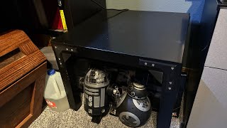 Reinforcing an IKEA Lack table to hold a Qidi Tech XMax 3 CoreXY 3D Printer [upl. by Adnaval]