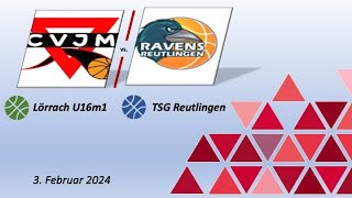 CVJM Lörrach U16m1 vs TSG Reutlingen Ravens [upl. by Eahsal]