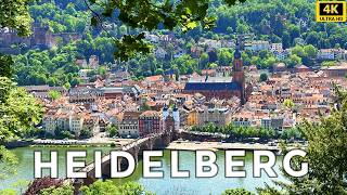 Heidelberg Germany  The Most Beautiful City in Europe  Walking Tour 4K UHD [upl. by Pavla]