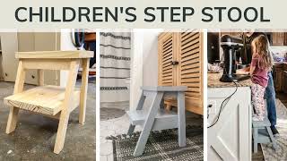 Childrens Step Stool Plans [upl. by Akierdna]