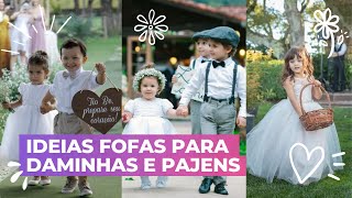 Como envolver as crianças no casamento ideias para daminhas e pajens  Pronta Para o Sim [upl. by Larentia]