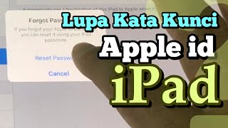 Cara Reset Password iCloud iPad Lupa Password iCloud ipad  Lupa Kata Kunci Apple iD iPad [upl. by Gilberte117]