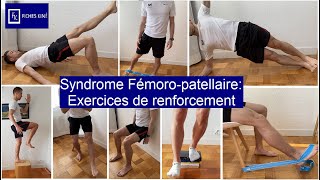 Fiches Kiné  Syndrome FémoroPatellaire  Exercices de renforcement [upl. by Tildi]