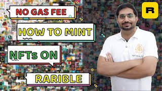 How to Mint an NFT on Rarible Ethereum Blockchain  Lazy Minting Rarible  Gas Free Minting [upl. by Zehe653]