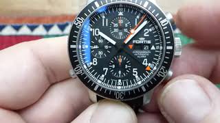 Fortis B 42 Official Cosmonauts Chronograph Alarm  Armbandwecker [upl. by Aicirtan]