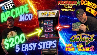 How to Mod Upgrade Arcade1up  DIY Arcade 200  Play The Best Retro Games of All Time [upl. by Anomer182]