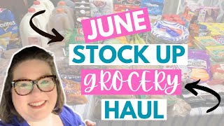 367 June Stock Up GROCERY Haul  Brady Browning [upl. by Keene626]