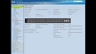 Cisco SF30048P 48Port 10100 PoE Managed Switch with Gigabit Switch Backup and Restore [upl. by Fae]