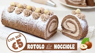 ROTOLO ALLE NOCCIOLE CON MENO DI 5€  spesa al supermercato  roll with nuts  RICETTA FACILE [upl. by Aspa744]