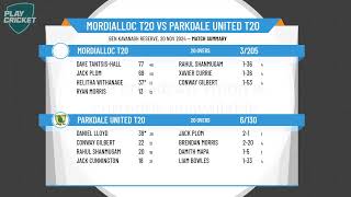 Mordialloc T20 v Parkdale United T20 [upl. by Hassett]