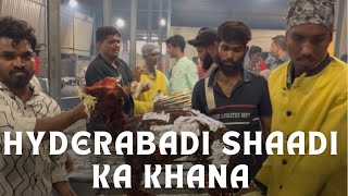 Hyderabadi Shaadi ka Khana By Sultan Wedding Service  Hrithik Vibes [upl. by Ahsinal]