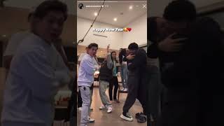 Veronica Merrell Aaron Burriss Alex Wassabi Alexxis Lemire New Years Party Kiss [upl. by Akener354]