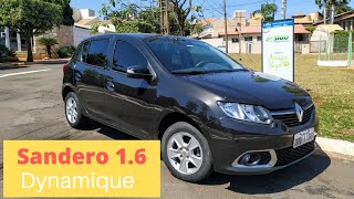 RENAULT SANDERO DYNAMIQUE 16 8V 2016 PRETO PEROLA À VENDA [upl. by Margy]