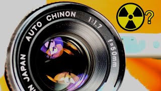 Testing lenses for Gamma radiation  Auto Chinon 50mm F17 lens [upl. by Rotciv]