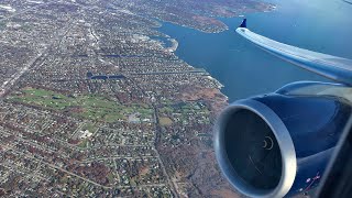 4K  Beautiful landing in New York JFK  🇺🇸 Delta Airbus A330neo from Paris CDG 🇫🇷 BUSINESS CLASS [upl. by Lidia]