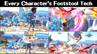 How to Use Every Characters Grounded Footstool and Footstool Out of Shield in Smash Ultimate [upl. by Noryk510]