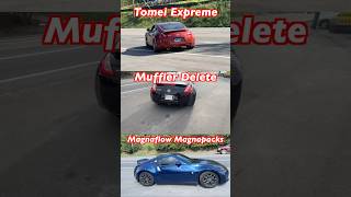 Nissan 370z Tomei Vs Muffler Delete Vs Magnaflow [upl. by Meador]