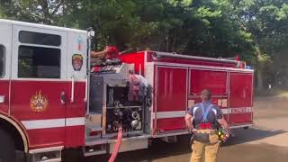 Sayville FD Engine and Truck Training [upl. by Arutek]