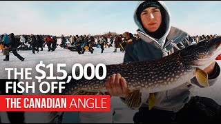 Falcon Lake Ice Fishing Derby  The Canadian Angle [upl. by Kizzie]