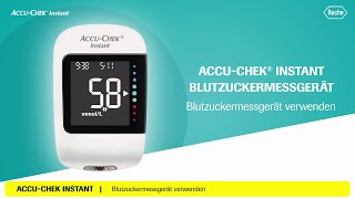 AccuChek Instant Durchführen einer Blutzuckermessung [upl. by Yrogreg]