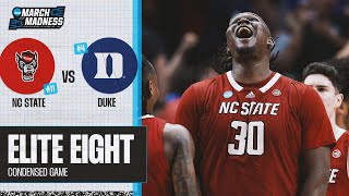 NC State vs Duke  Elite Eight NCAA tournament extended highlights [upl. by Atteoj]