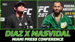 Nate Diaz vs Jorge Masvidal Full Miami Press Conference  Diaz vs Masvidal [upl. by Ande]