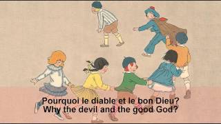 Le papillon lyric english sub full version  Claire Bouanich Michel Serrault [upl. by Adilem524]