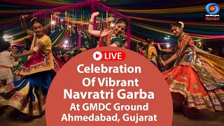 LIVE  Celebration Of Vibrant Navratri Garba At GMDC Ground Ahmedabad Gujarat  9th October 2024 [upl. by Aisekal]