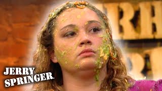 Body Shaming Results In Revenge Cheating and Food Fights  Jerry Springer  Season 27 [upl. by Idnal16]