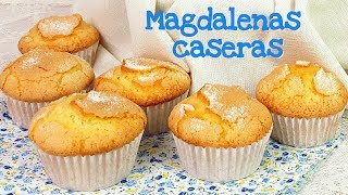 Magdalenas caseras  Receta fácil  Mi tarta preferida [upl. by Accemahs]