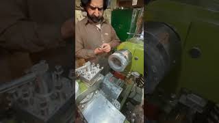 Rubber Wheel Cutting shortvideos automobile lathechuck [upl. by Neehsar]