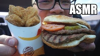 ASMR BURGER KING BIG BITES  SOFT SPOKEN Hôm nay ăn Burger King khoai tây chiên [upl. by Ahsinat]