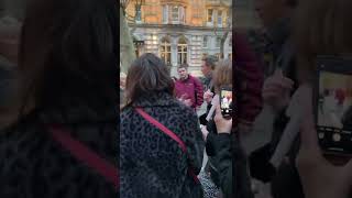 Eddie Redmayne meeting fans after Cabaret [upl. by Michon46]