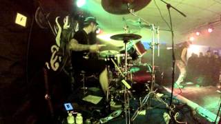 Agressor  Blooshed Live drumcam by Julien Helwin [upl. by Enalb]