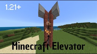 Best elevator in Minecraft 121 minecraft tutorial [upl. by Eixela]