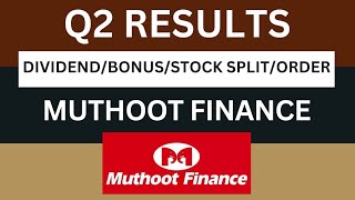 muthoot finance Q2 results 2025  muthoot finance results today  muthoot finance share latest news [upl. by Valentine901]