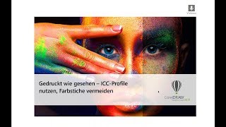 Gedruckt wie gesehen  ICCProfile nutzen Farbstiche vermeiden mit CorelDRAW [upl. by Lola838]