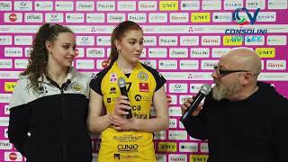 16423 OMAGMT vs MILLENIUM Brescia intervista alle ex Alice Pamio e Claudia Consoli [upl. by Drews]