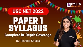 UGC NET 2022 PAPER 1 Full Syllabus NTA UGC NET 2022  UGC NET 2022 Syllabus Update  Toshiba Maam [upl. by Siulesoj739]