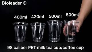 Ecofriendly Disposable PET PLA Cups Clear Plastic Cups [upl. by Herman]