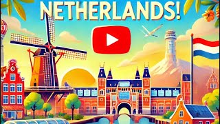 Explore the Netherlands in 4 minutes  Amsterdam Tulips and Windmills Adventure [upl. by Wini]