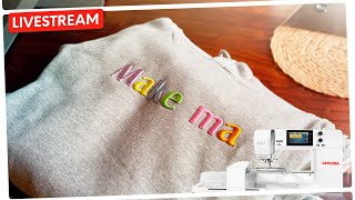 🔴 107 🧵 3D Schrift sticken mit Stickschaum [upl. by Neerehs]