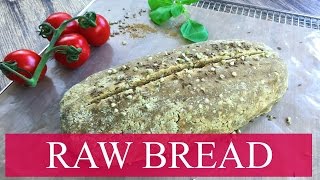 SUPER HEALTHY RAW BREAD  NUT FREE SALT FREE AND FULL OF FLAVOR [upl. by Talbert]