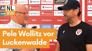 FC Energie Cottbus  Trainer Pele Wollitz vor Heimspiel gegen Luckenwalde [upl. by Retsbew]