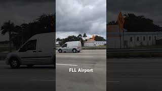 fll airport airplane runway florida fortlauderdale miami travel vacation cars roadtrip [upl. by Llehsyar314]