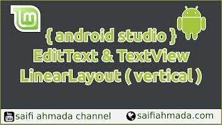 android studio EditText TextView LinearLayout vertical [upl. by Niamrej]