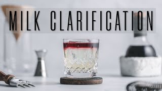 Clarified New York Sour  How to make clarified milk punch and nail it every time [upl. by Ahsiened]