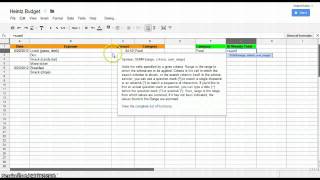 Creating a Spending Journal using Google Docs [upl. by Joscelin]